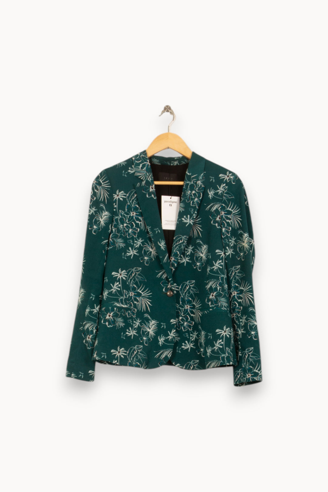 Blazer Vert et Blanc - Taille S/36 de la marque IKKS | PLYIC1 - Vendu par Paradigme - Image 2