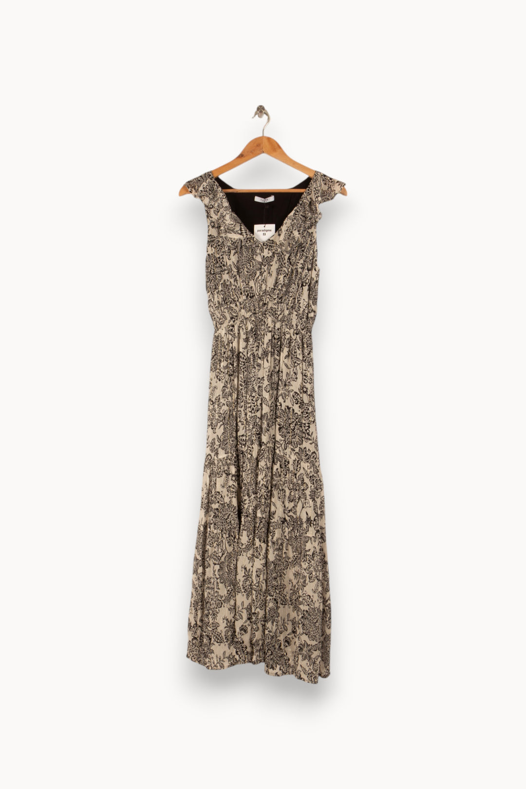 Robe Longue Blanche et Noire - Taille S/36 de la marque ZAPA | PLYIC2 - Vendu par Paradigme - Image 2