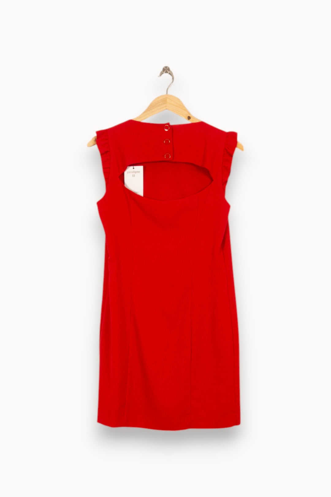 Robe Sans Manches Rouge - Taille M/38 de la marque Claudie Pierlot | PLYIC3 - Vendu par Paradigme - Image 4
