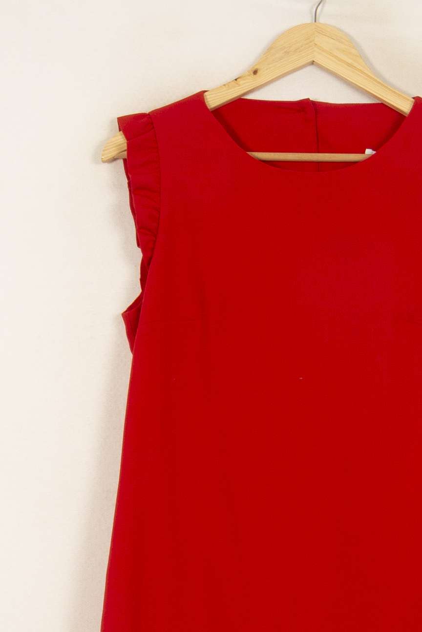 Robe Sans Manches Rouge - Taille M/38 de la marque Claudie Pierlot | PLYIC3 - Vendu par Paradigme - Image 3