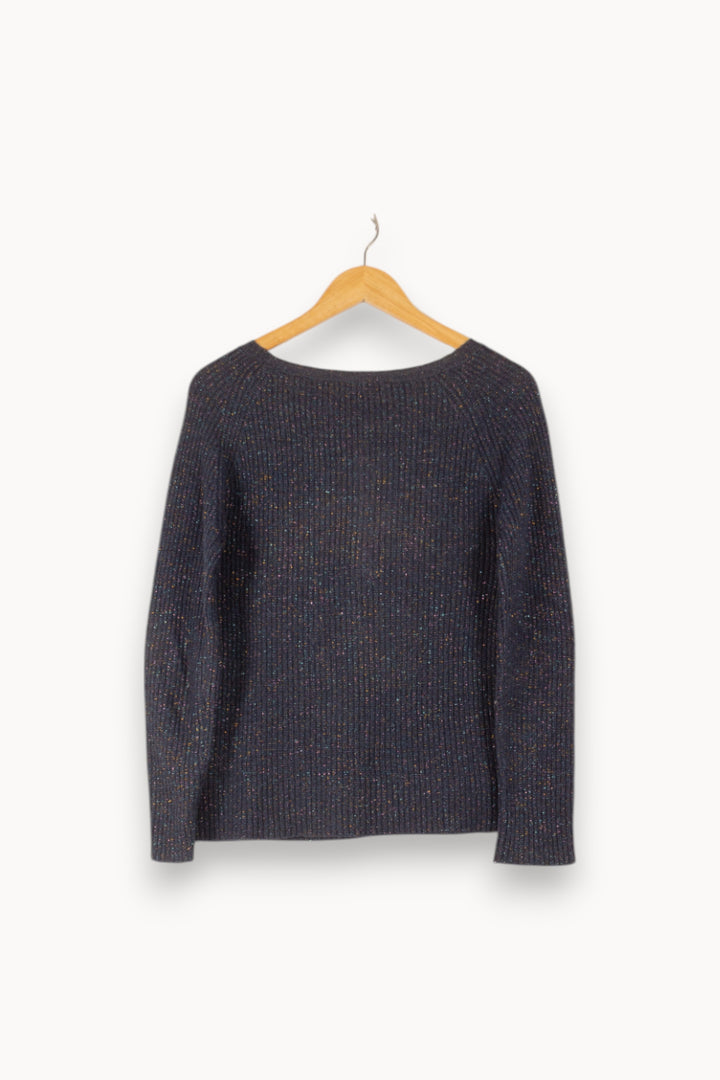 Pull Bleu - Taille XS/34 de la marque Caroll | PLYLP10 - Vendu par Paradigme - Image 4