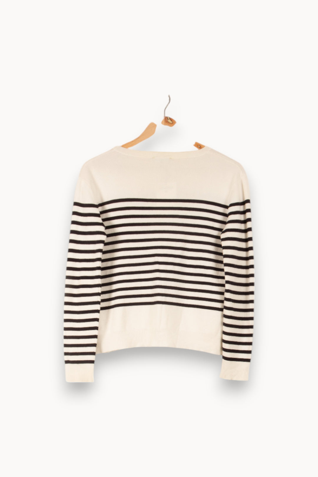 Marinière Blanc et Noir - Taille XS/34 de la marque Caroll | PLYLP11 - Vendu par Paradigme - Image 4