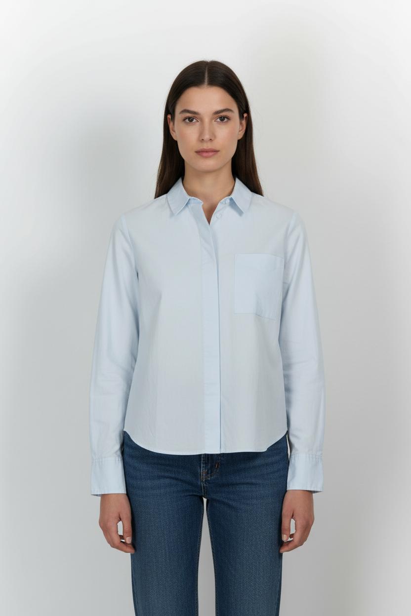 Chemise Bleue - Taille S/36 de la marque Caroll | PLYLP12 - Vendu par Paradigme - Image 1