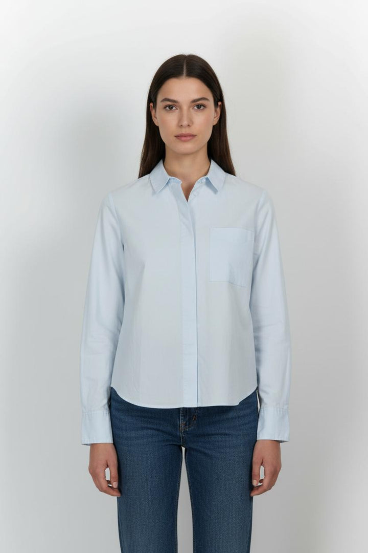 Chemise Bleue - Taille S/36 de la marque Caroll | PLYLP12 - Vendu par Paradigme - Image 1