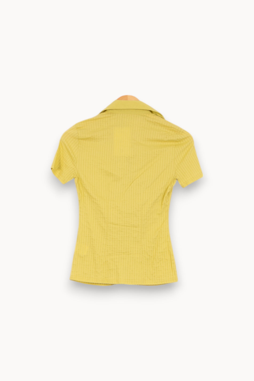 Chemisier Jaune - Taille XS/34 de la marque Caroll | PLYLP17 - Vendu par Paradigme - Image 4