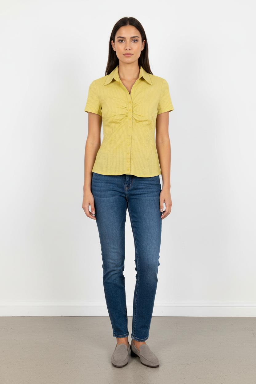 Chemisier Jaune - Taille XS/34