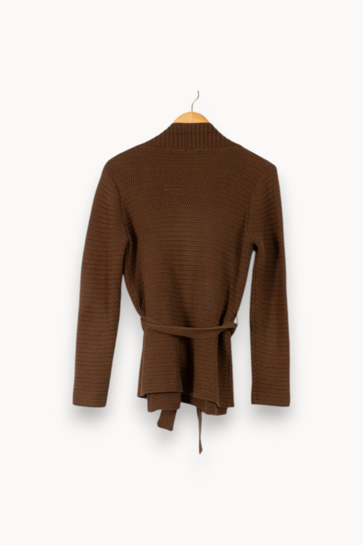 Cardigan Marron - Taille S/36 de la marque Caroll | PLYLP3 - Vendu par Paradigme - Image 4