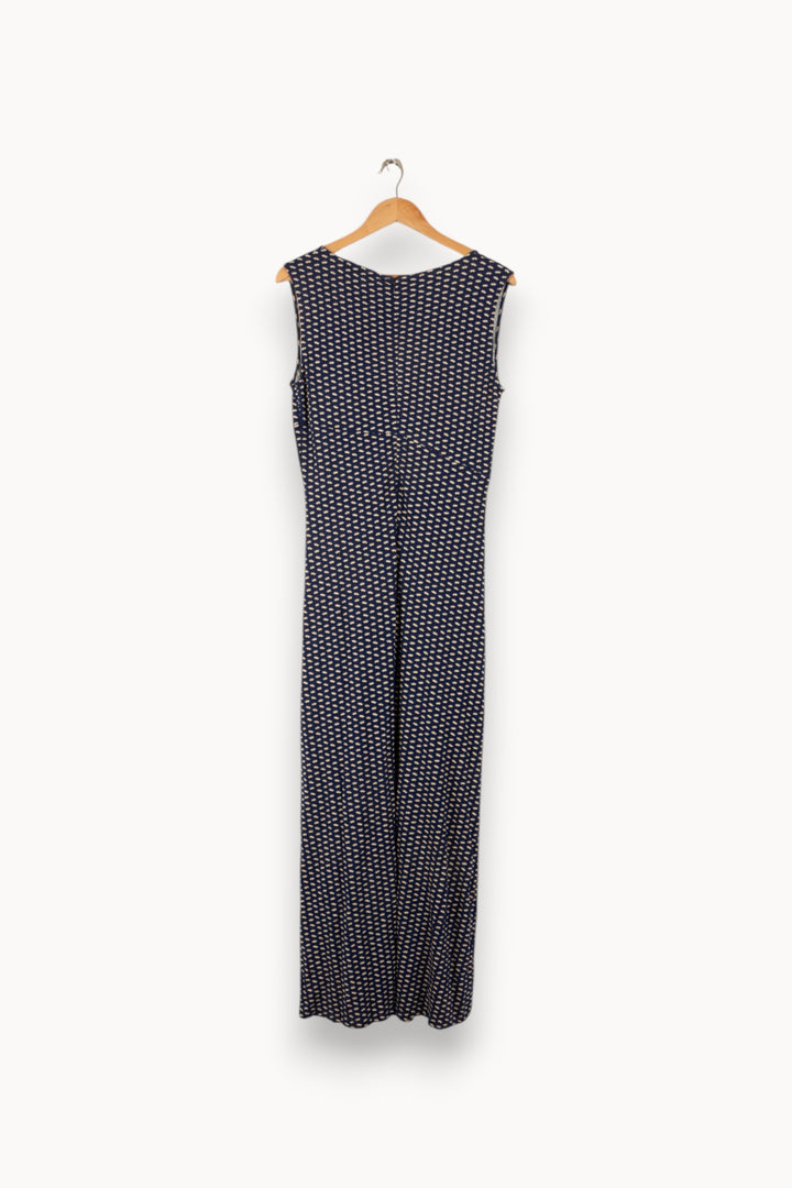Robe Longue Bleue et Blanche - Taille M/38 de la marque Max Mara | PLYVB1 - Vendu par Paradigme - Image 4