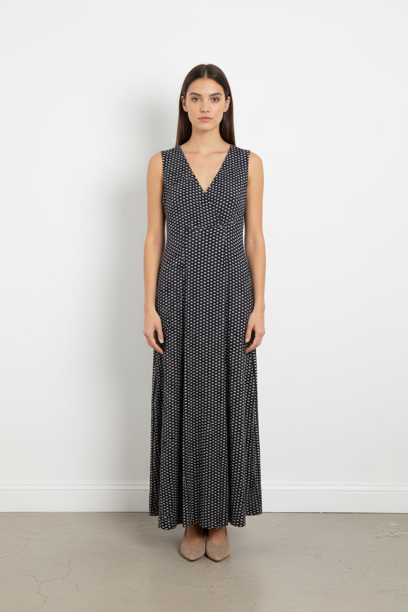 Robe Longue Bleue et Blanche - Taille M/38