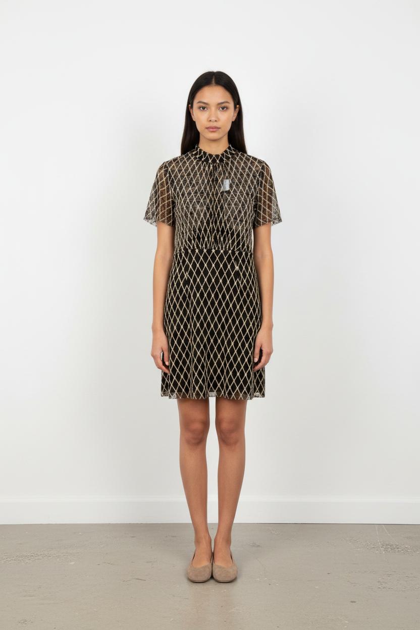 Robe Courte Noire et Blanche - Taille S/36