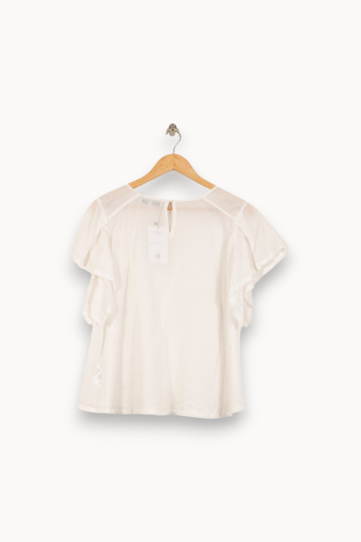 Blouse Blanche - Taille M/38 de la marque Gerard Darel | PLYVI2 - Vendu par Paradigme - Image 4