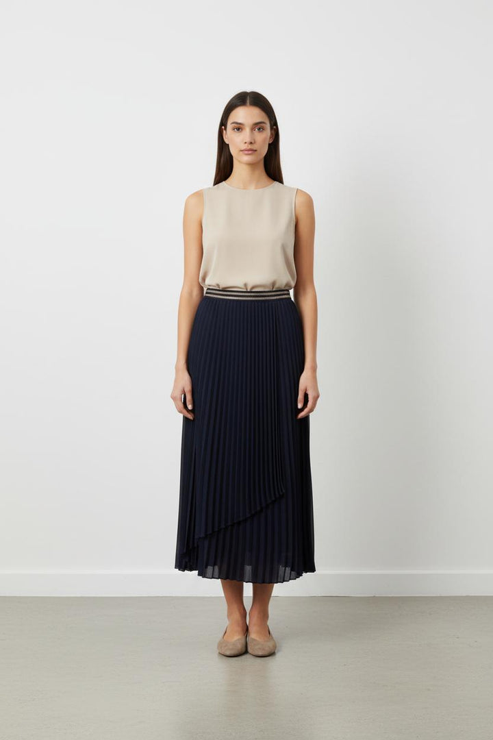 Jupe Plissée Bleue - Taille M/38