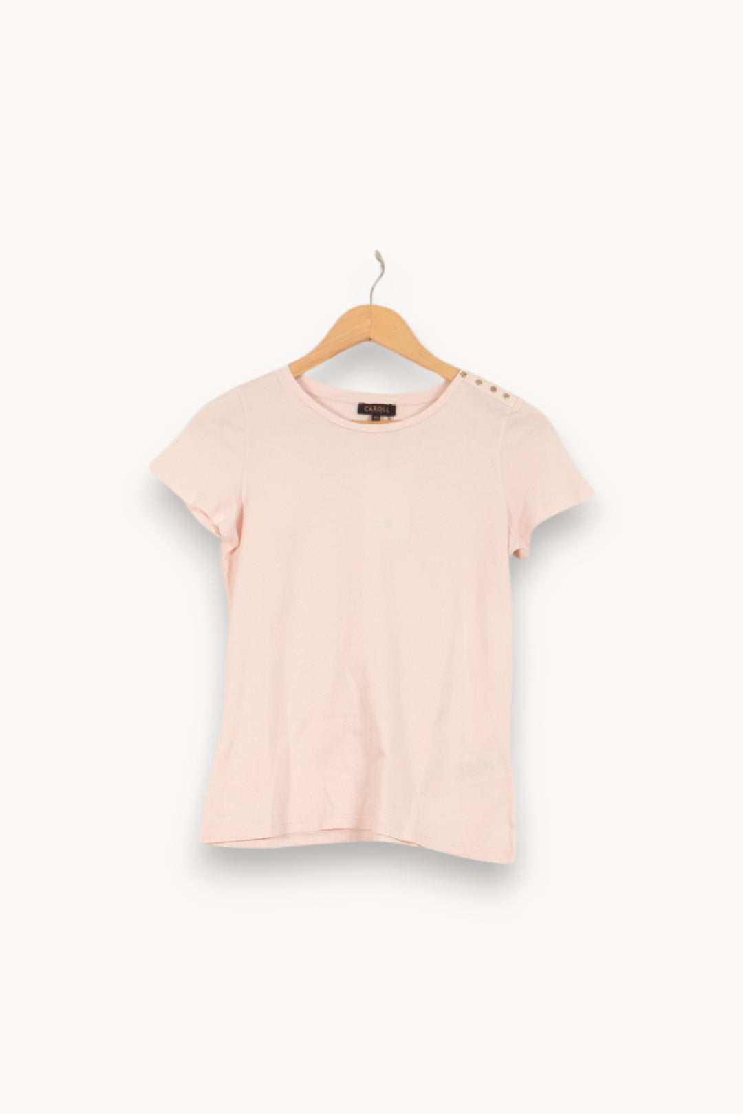 Tee-shirt Rose - Taille XS/34 de la marque Caroll | PLYVV2 - Vendu par Paradigme - Image 2