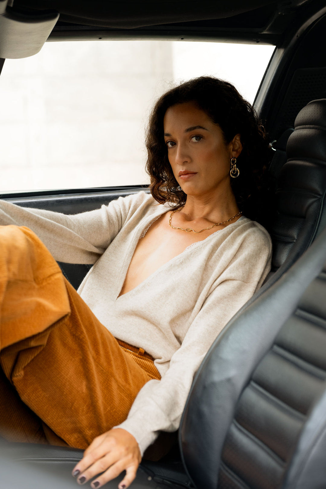 Pull en cachemire réversible - Taille M/38