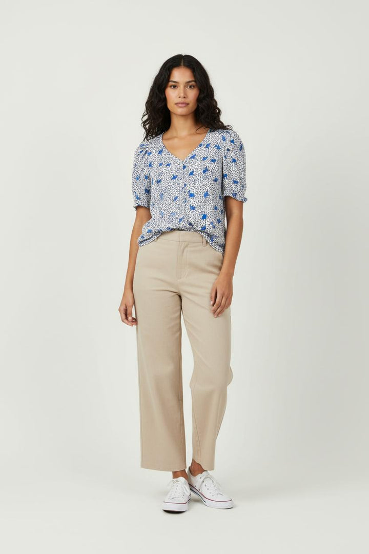 Blouse Blanche et Bleue - Taille M/38 de la marque Maje | RVLI0011 - Vendu par Paradigme - Image 1
