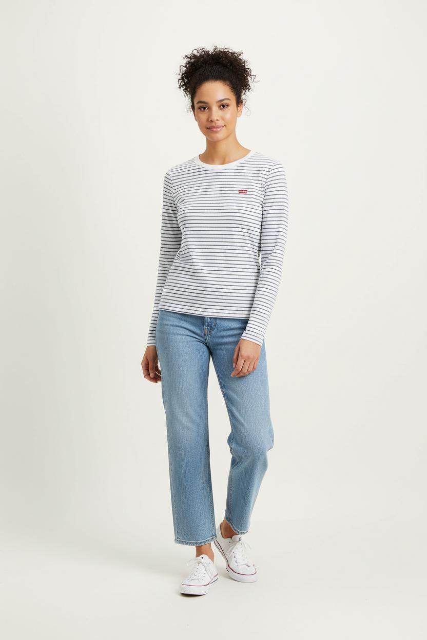 Pull Blanc et Noir - Taille S/36 de la marque Levi's | RVLI0013 - Vendu par Paradigme - Image 1