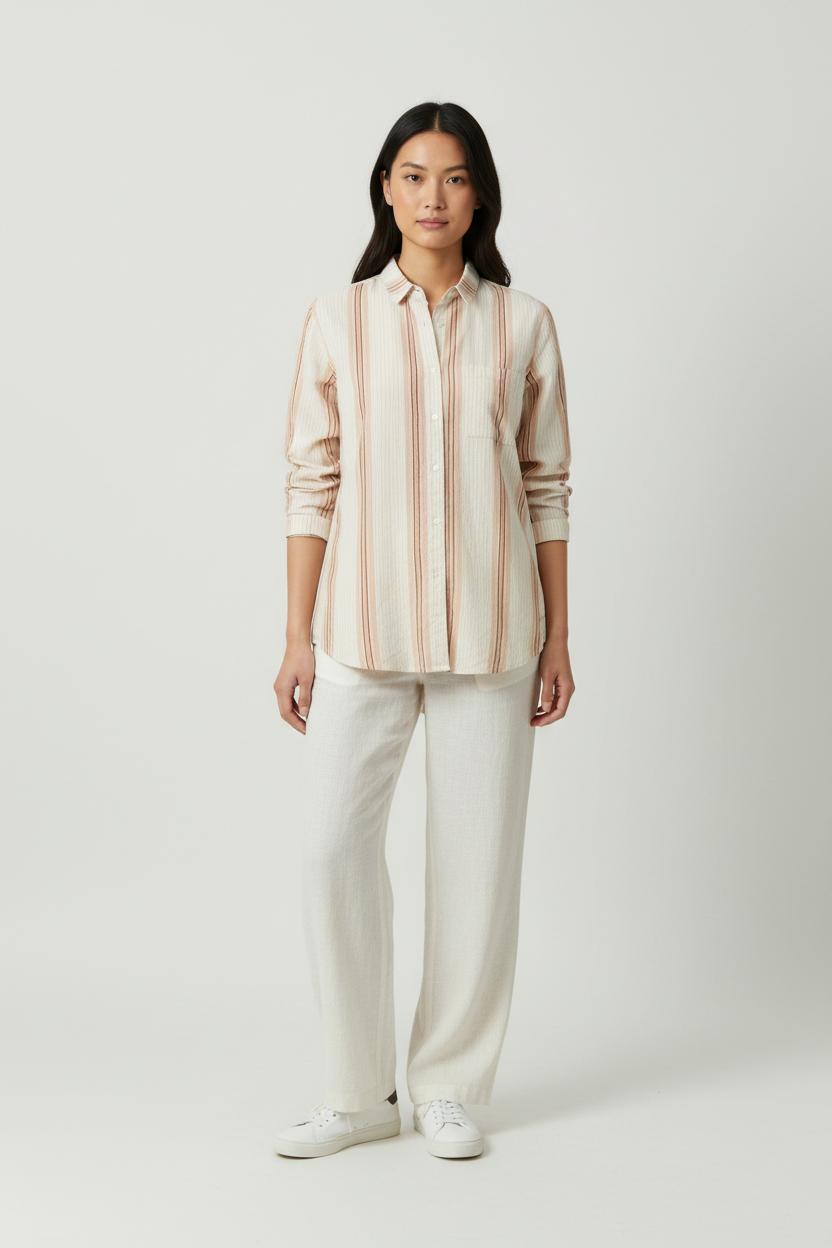 Chemise Beige et Marron - Taille M/38 de la marque Des petits hauts | RVLI0025 - Vendu par Paradigme - Image 1
