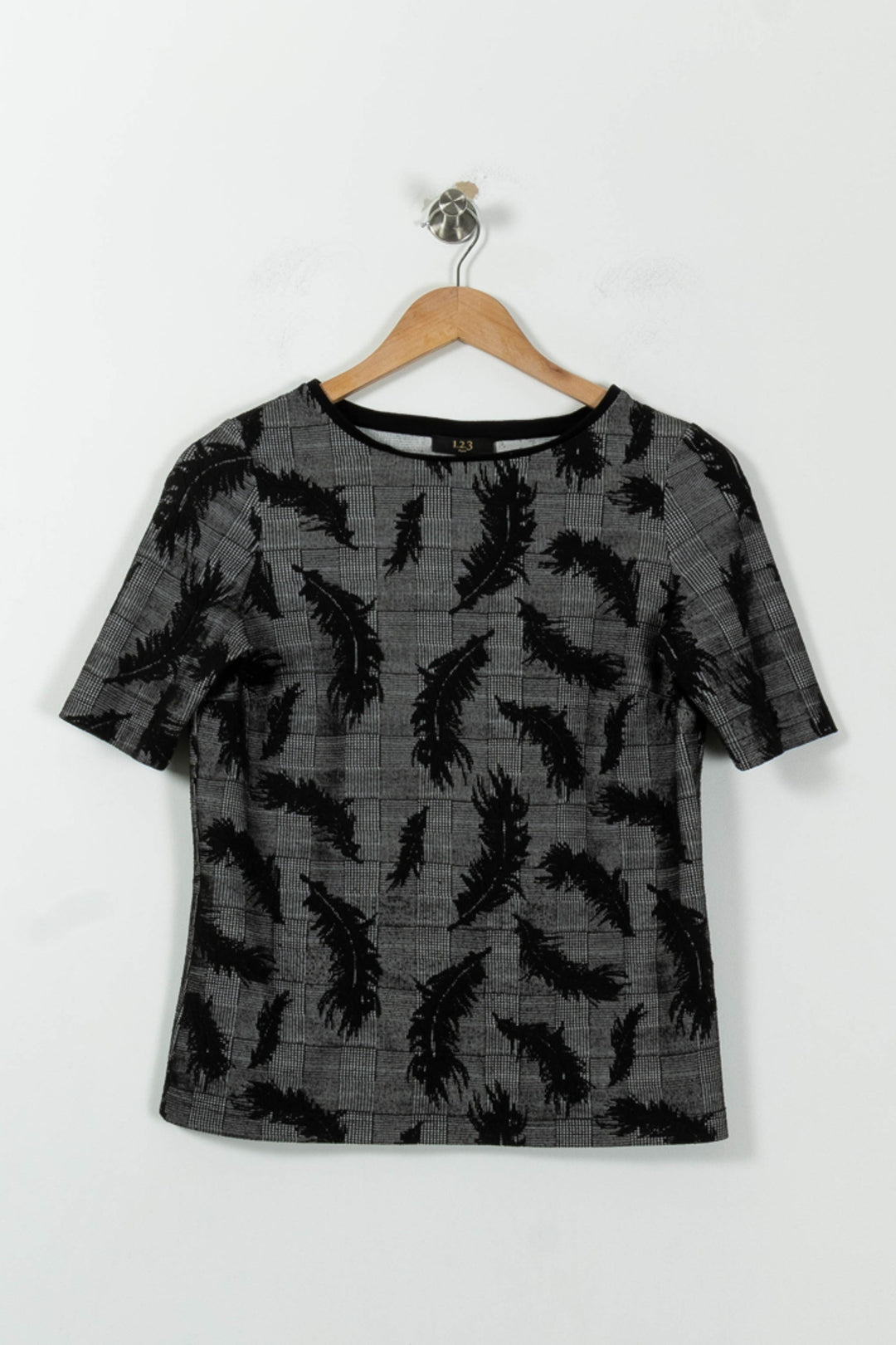 Tee-shirt Noir et Gris - Taille S/36 de la marque Maison 123 | RVLI0036 - Vendu par Paradigme - Image 2