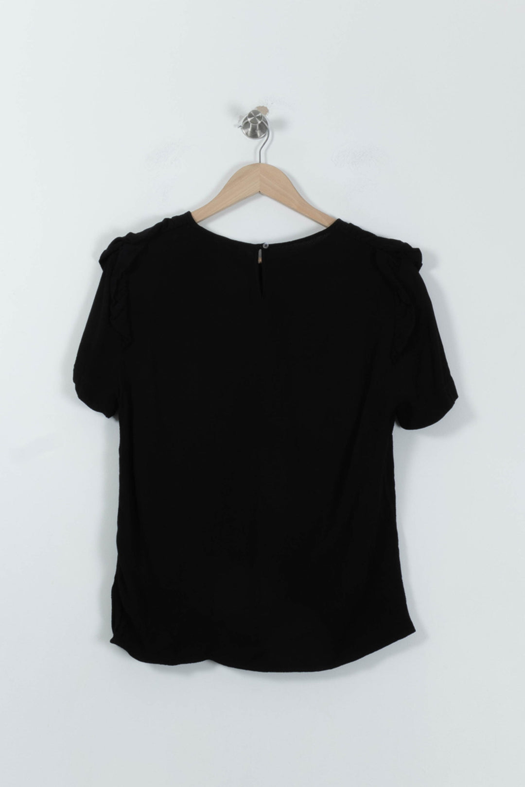 Blouse Noire - Taille L/40 de la marque Sandro | RVLI0038 - Vendu par Paradigme - Image 4