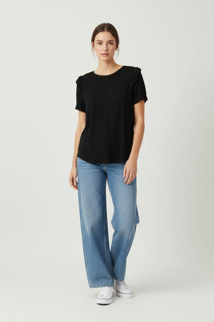 Blouse Noire - Taille L/40 de la marque Sandro | RVLI0038 - Vendu par Paradigme - Image 1