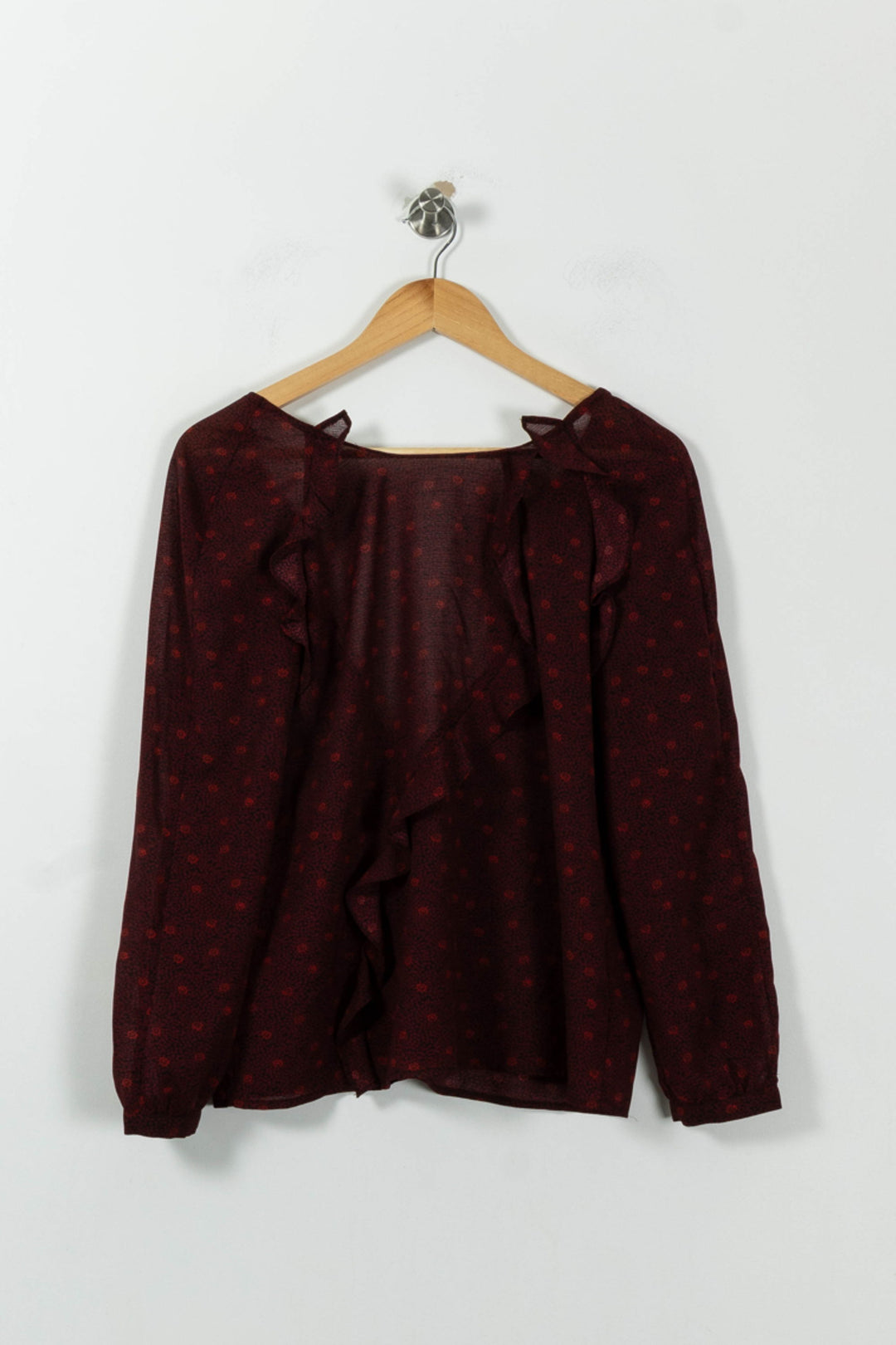 Blouse Bordeaux - Taille L/40 de la marque ba&sh | RVLI0040 - Vendu par Paradigme - Image 2