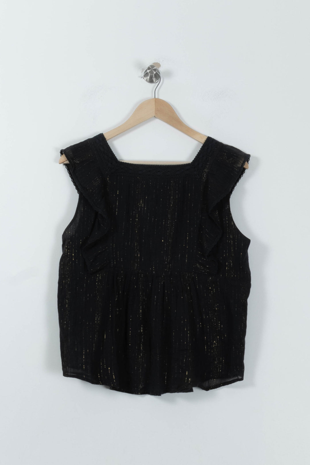 Blouse Noire et Dorée - Taille L/40 de la marque Soeur | RVLI0041 - Vendu par Paradigme - Image 4