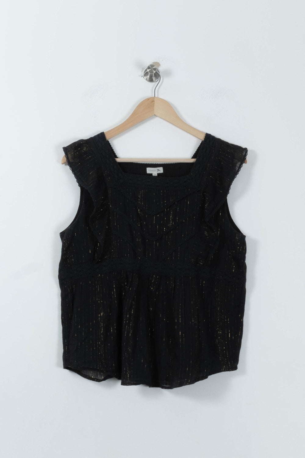 Blouse Noire et Dorée - Taille L/40 de la marque Soeur | RVLI0041 - Vendu par Paradigme - Image 2
