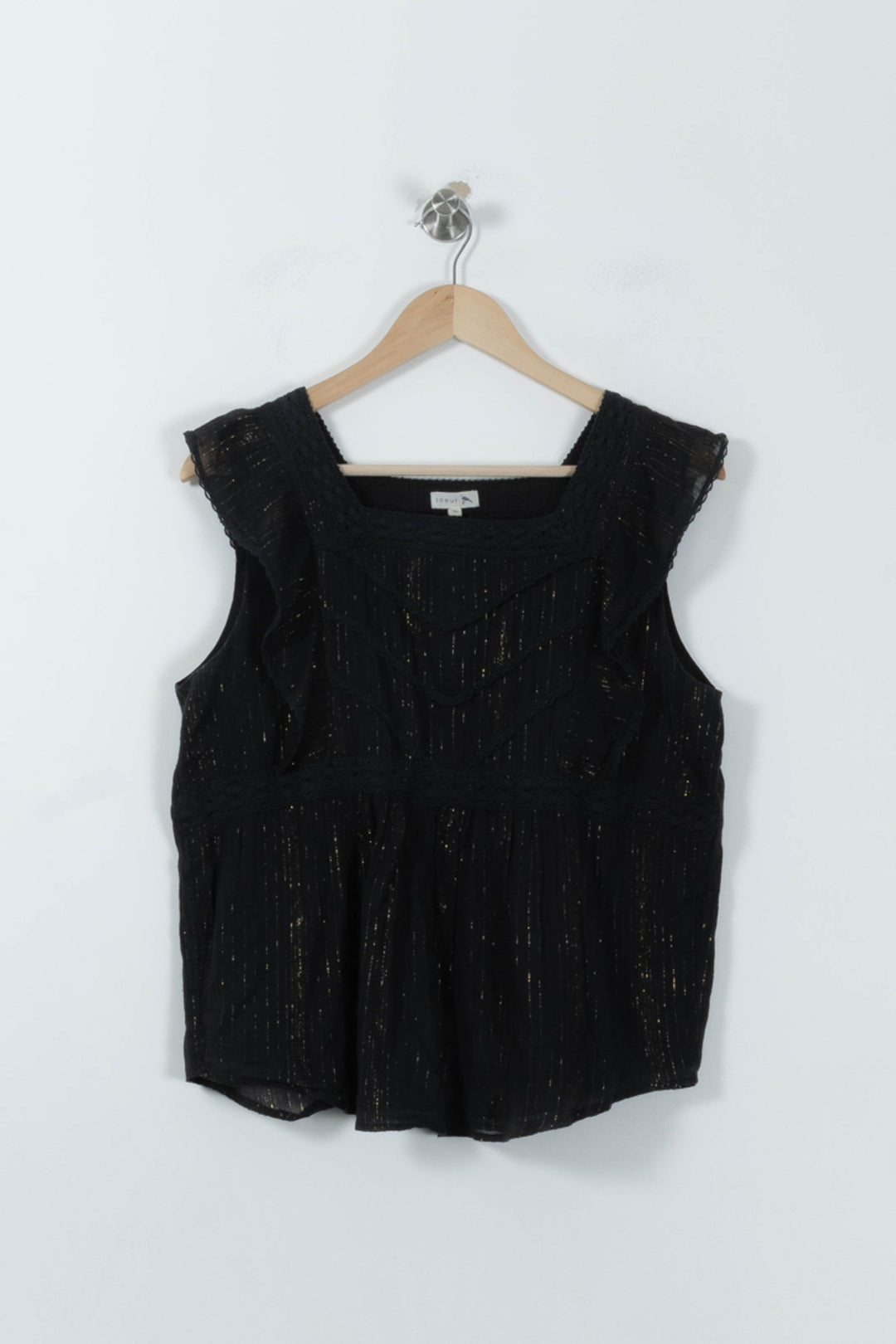 Blouse Noire et Dorée - Taille L/40 de la marque Soeur | RVLI0041 - Vendu par Paradigme - Image 2
