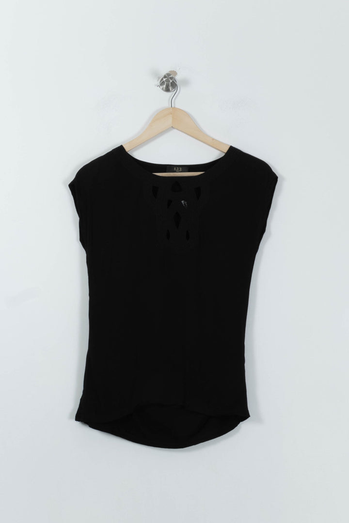 Blouse Noire - Taille S/36 de la marque Maison 123 | RVLI0043 - Vendu par Paradigme - Image 2