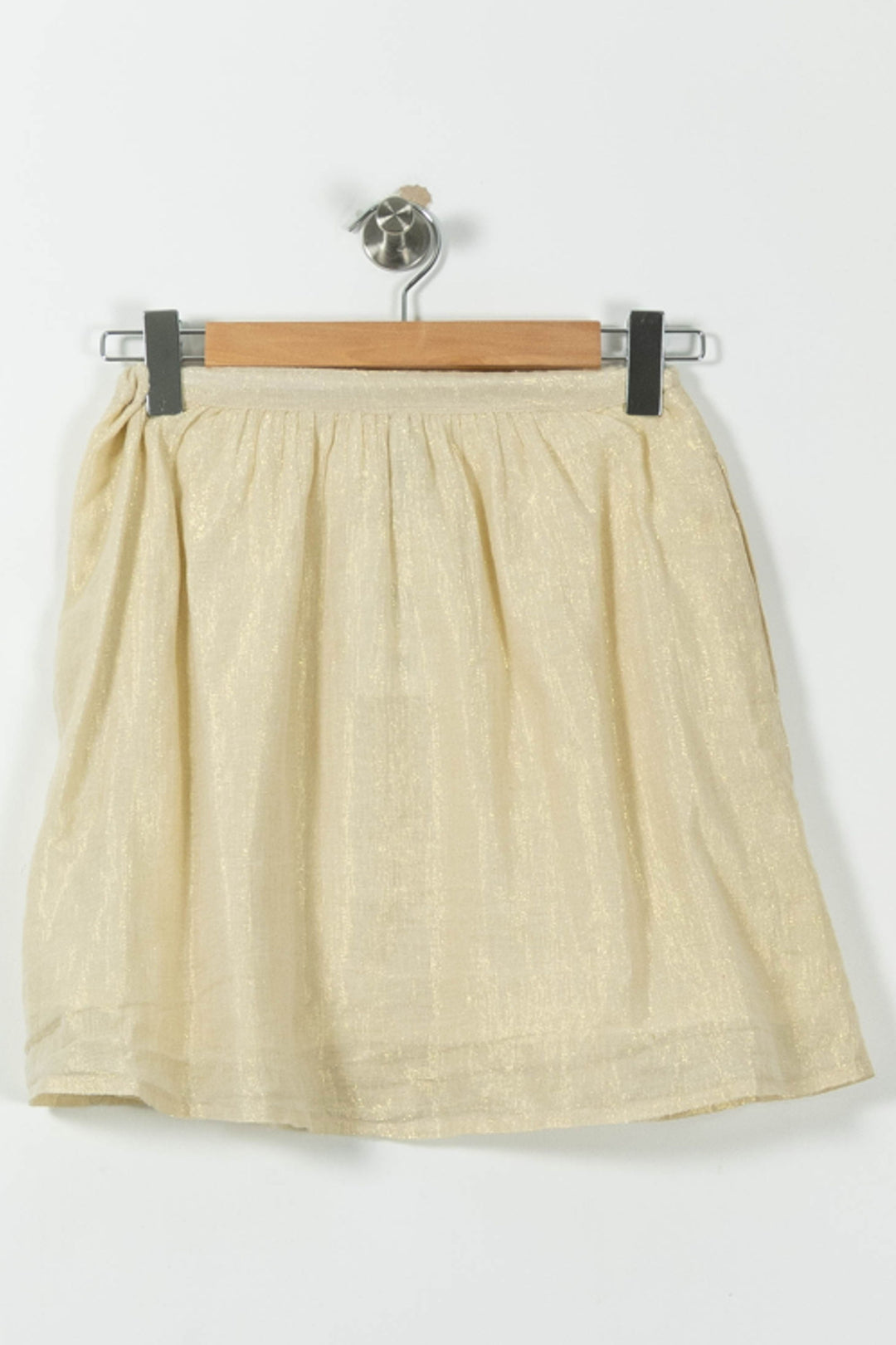 Jupe Courte Dorée - Taille S/36 de la marque Des petits hauts | RVLI0075 - Vendu par Paradigme - Image 4