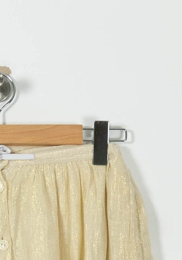 Jupe Courte Dorée - Taille S/36 de la marque Des petits hauts | RVLI0075 - Vendu par Paradigme - Image 3