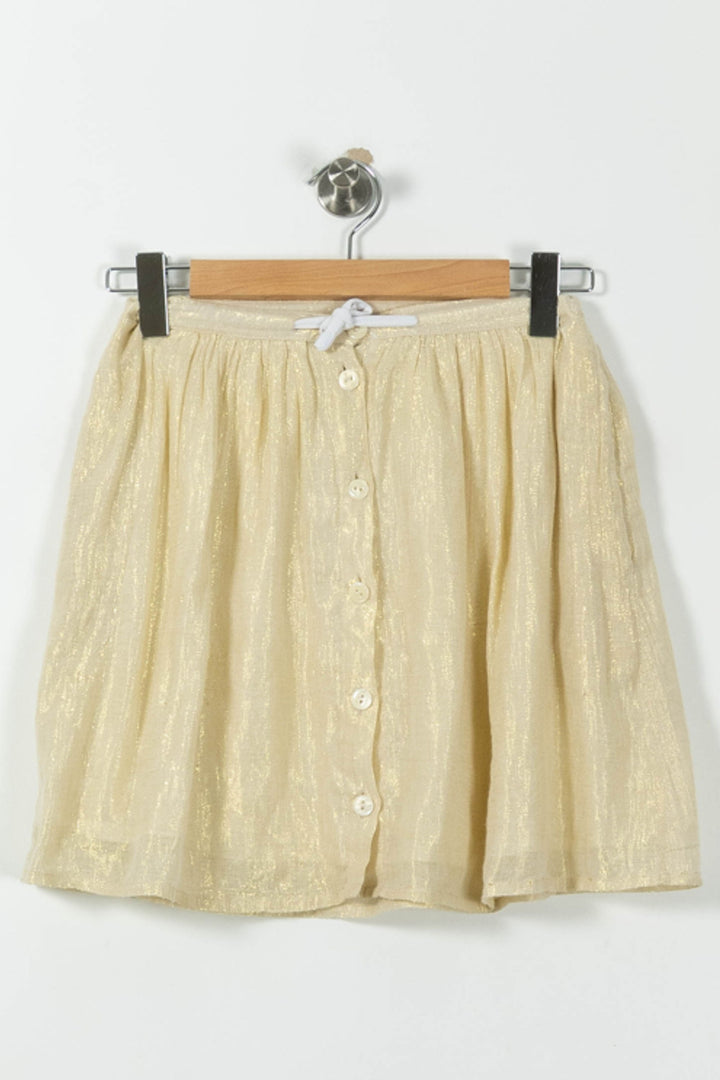 Jupe Courte Dorée - Taille S/36 de la marque Des petits hauts | RVLI0075 - Vendu par Paradigme - Image 2