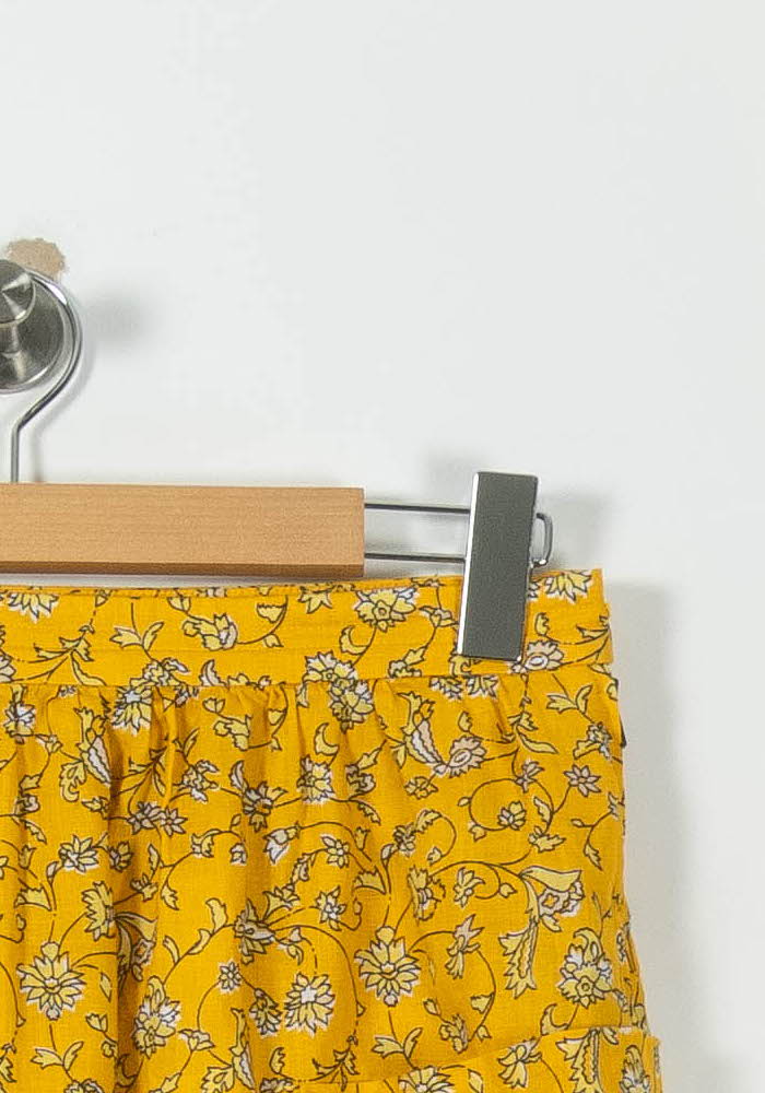 Jupe Courte Jaune et Blanche - Taille M/38 de la marque Comptoir des Cotonniers | RVLI0089 - Vendu par Paradigme - Image 3