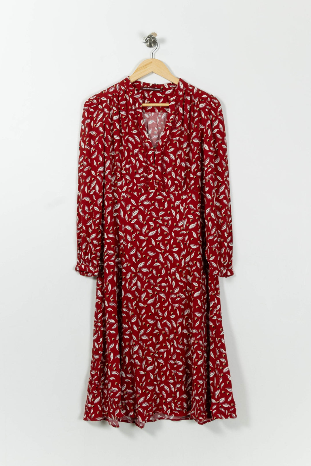 Robe longue rouge et blanche - Taille L/40 de la marque Comptoir des Cotonniers | RVLI0090 - Vendu par Paradigme - Image 2