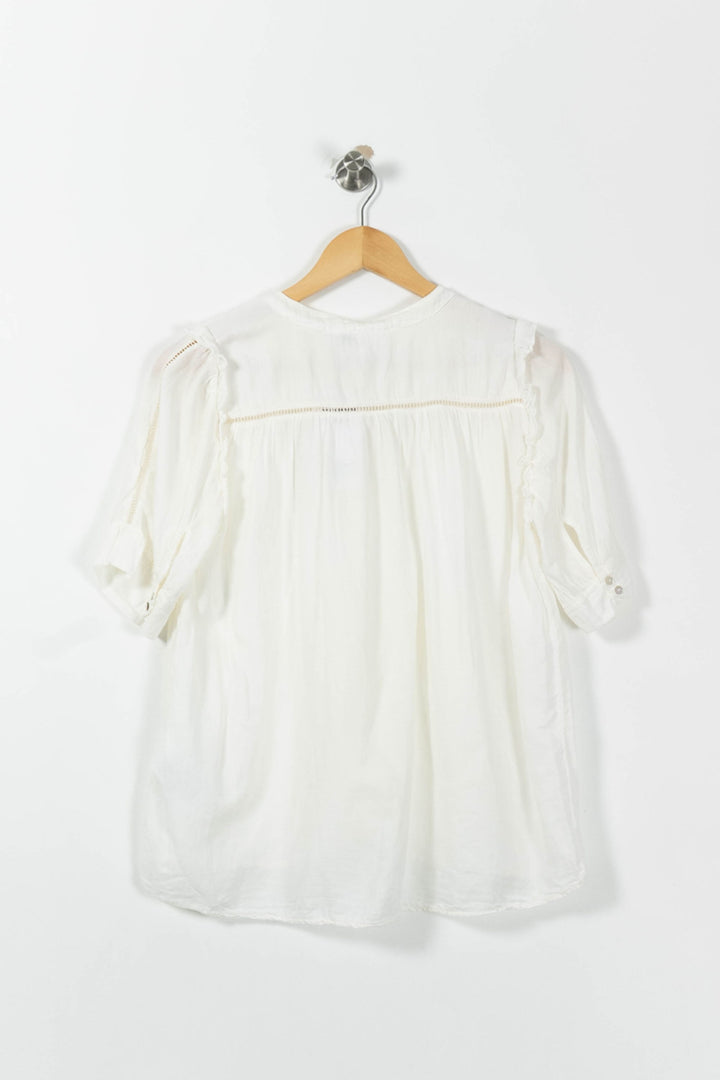 Blouse Blanche - Taille XS/34 de la marque ba&sh | RVLI0094 - Vendu par Paradigme - Image 4