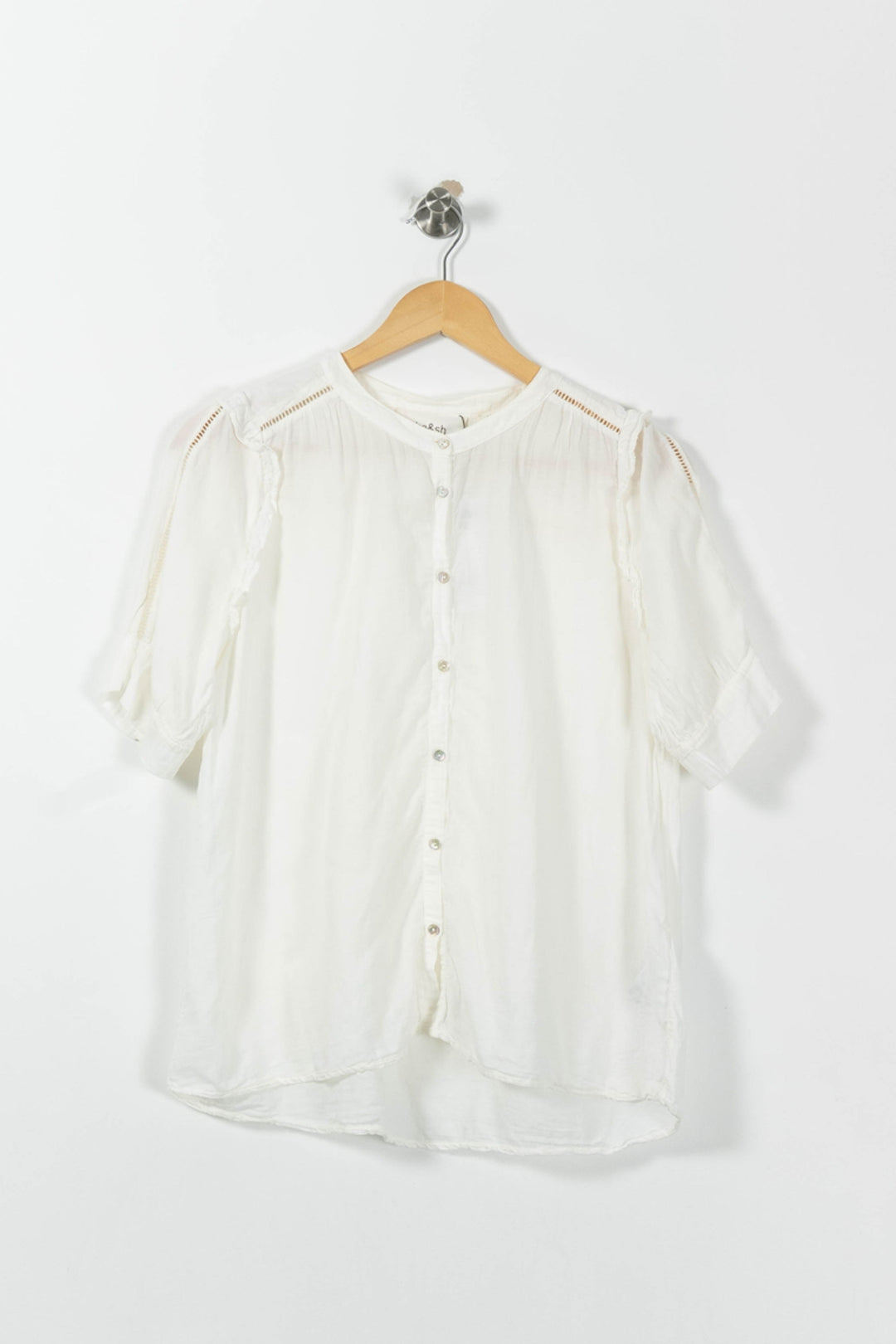 Blouse Blanche - Taille XS/34 de la marque ba&sh | RVLI0094 - Vendu par Paradigme - Image 2
