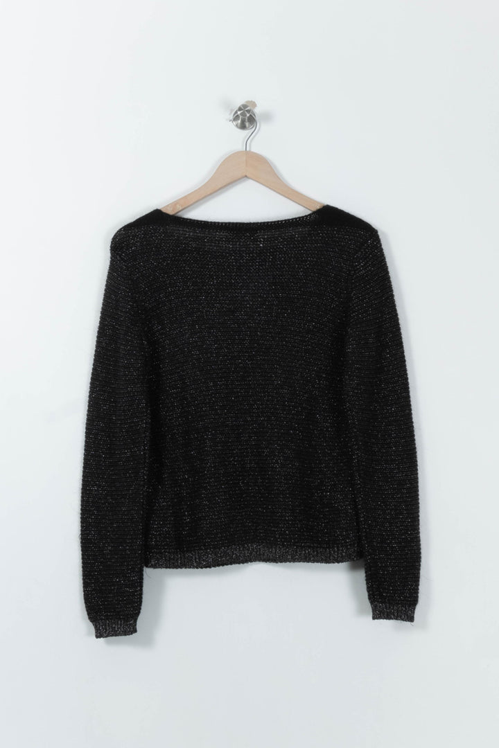 Pull Noir - Taille S/36 de la marque Caroll | RVLI0126 - Vendu par Paradigme - Image 4