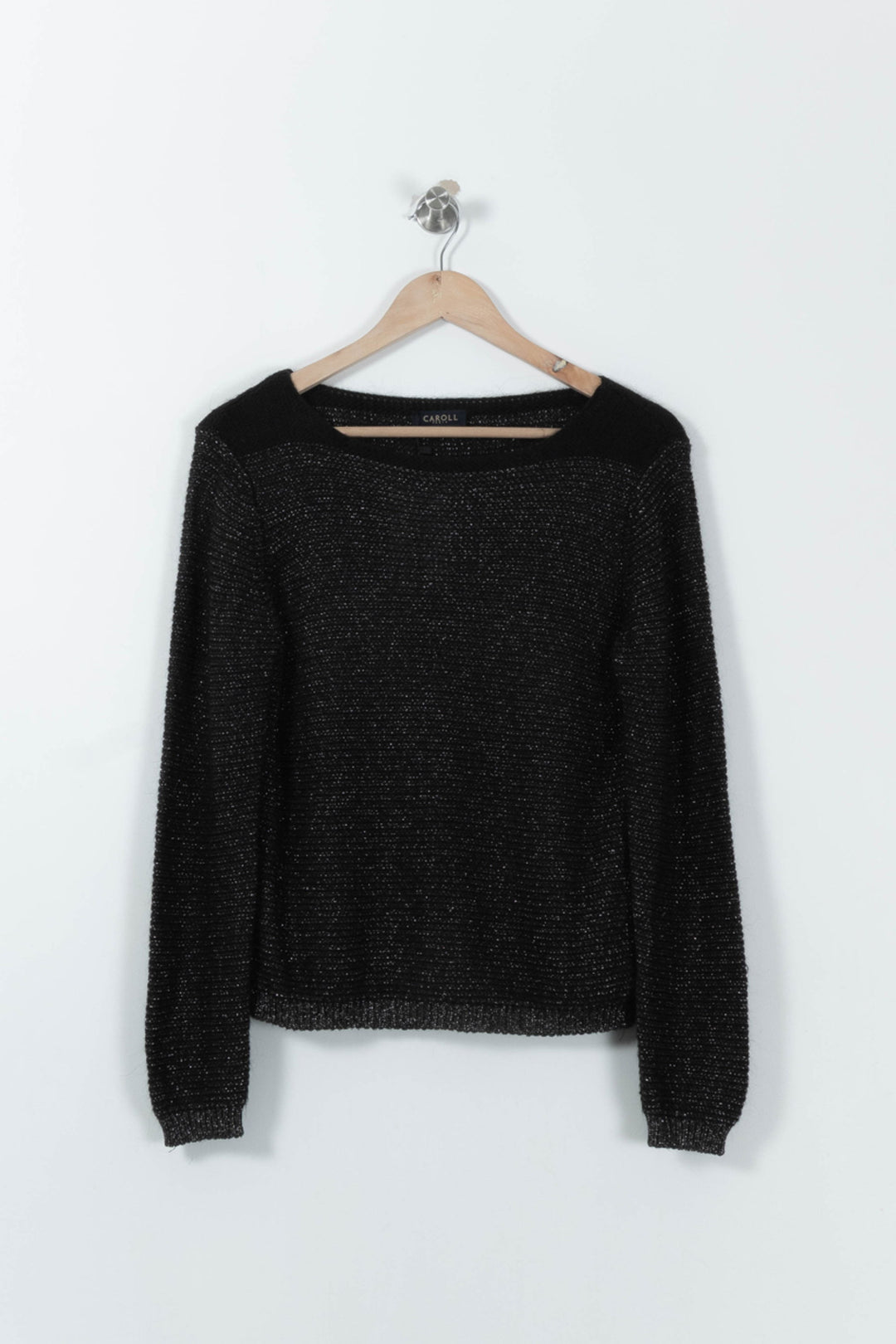 Pull Noir - Taille S/36 de la marque Caroll | RVLI0126 - Vendu par Paradigme - Image 2