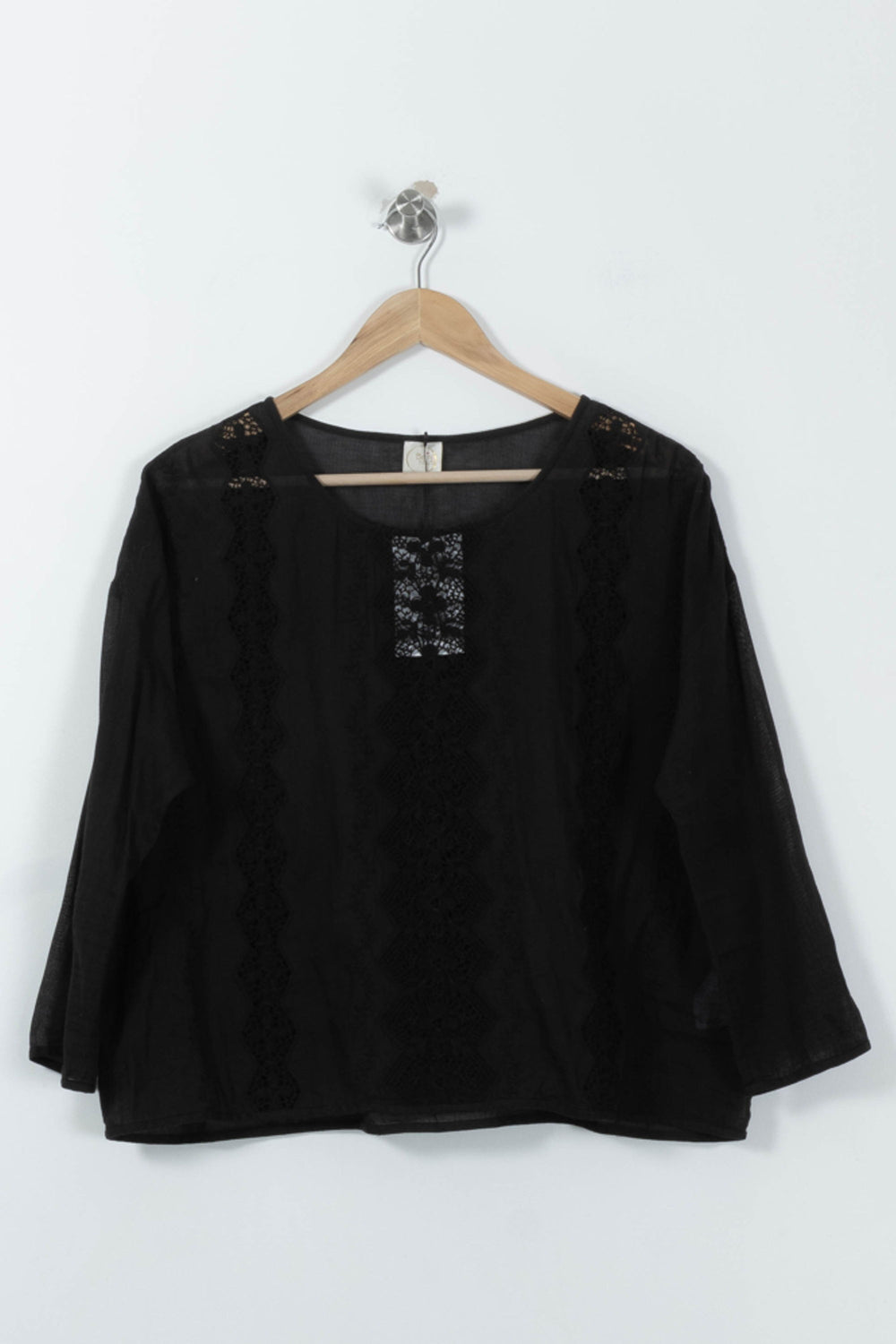 Blouse Noire - Taille S/36 de la marque Des petits hauts | RVLI0143 - Vendu par Paradigme - Image 2