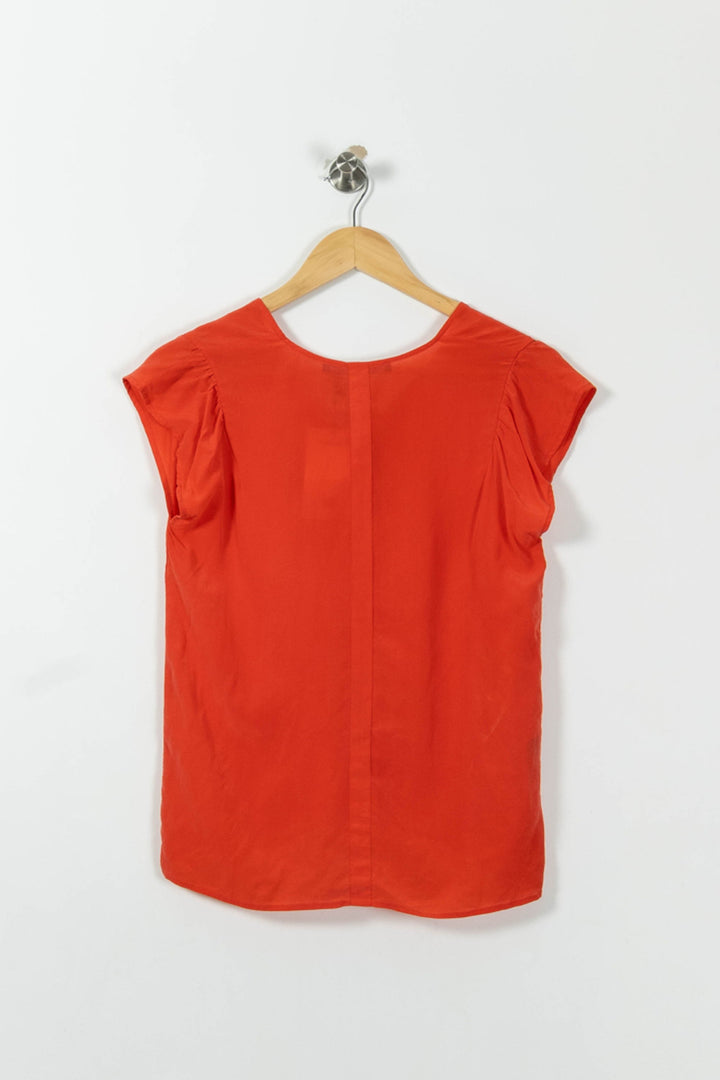 Blouse Rouge - Taille XS/34 de la marque Comptoir des Cotonniers | RVLI0159 - Vendu par Paradigme - Image 4