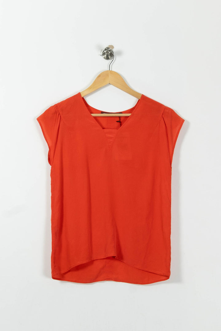 Blouse Rouge - Taille XS/34 de la marque Comptoir des Cotonniers | RVLI0159 - Vendu par Paradigme - Image 2