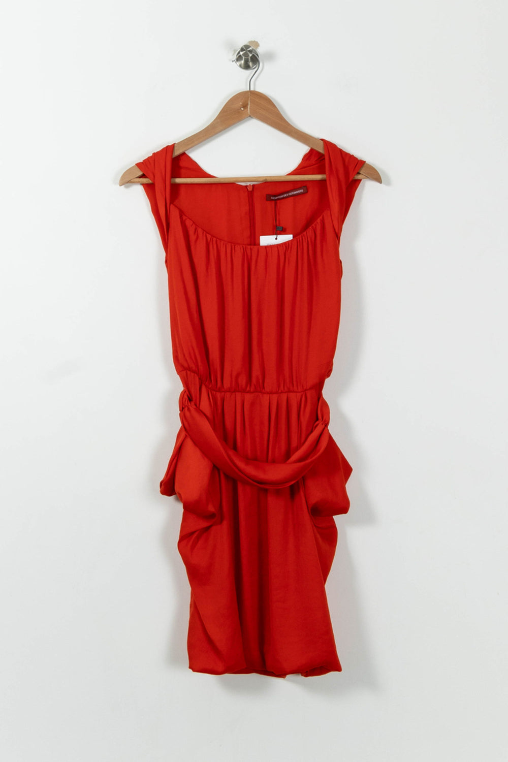 Robe Drapée Rouge - Taille XS/34 de la marque Comptoir des Cotonniers | RVLI0164 - Vendu par Paradigme - Image 2