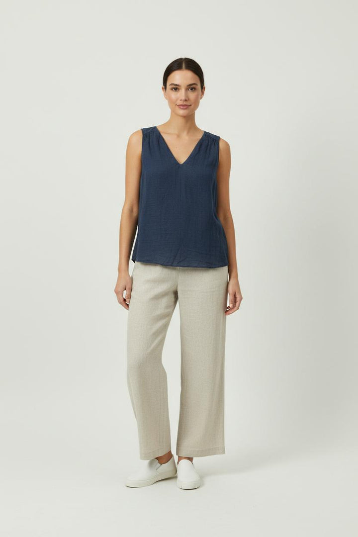 Blouse Sans Manches Bleue - Taille XXL/44 de la marque Caroll | RVLI0193 - Vendu par Paradigme - Image 1