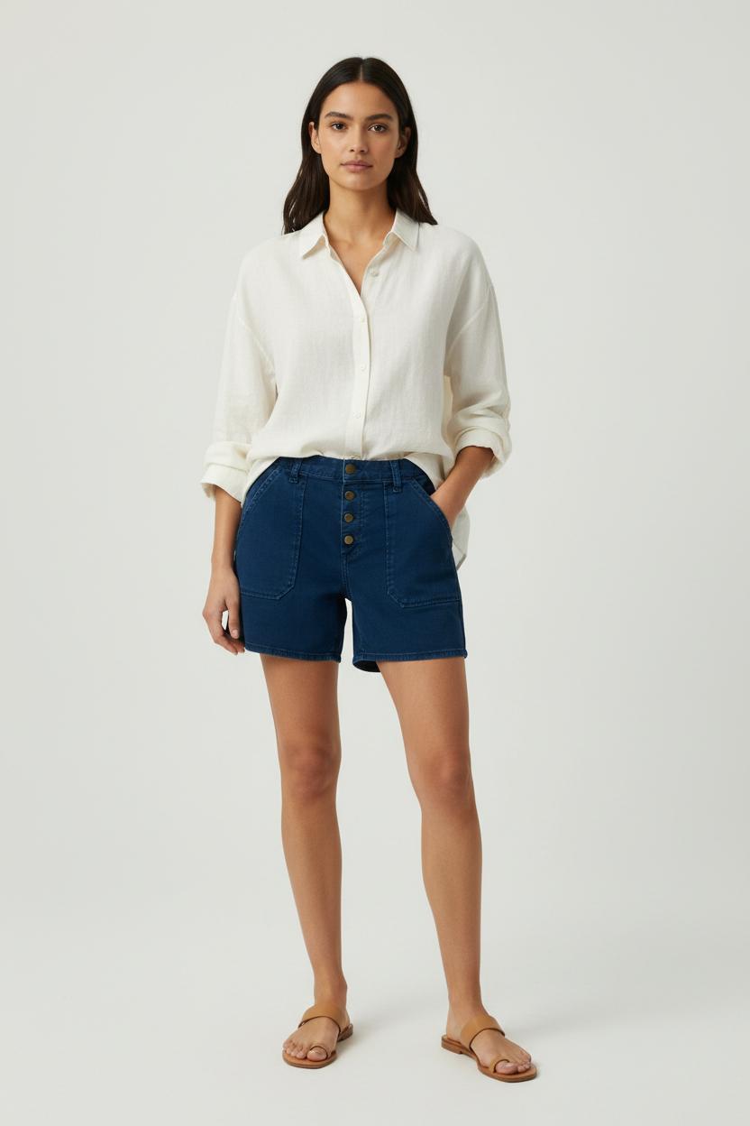 Short Bleu - Taille S/36 de la marque ba&sh | RVLI0202 - Vendu par Paradigme - Image 1