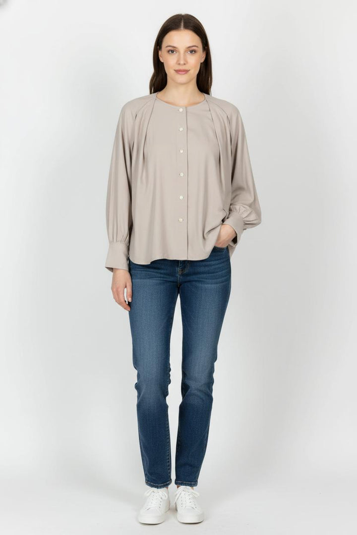 Chemise Beige - Taille XL/42 de la marque Max Mara | RVLI0286 - Vendu par Paradigme - Image 1