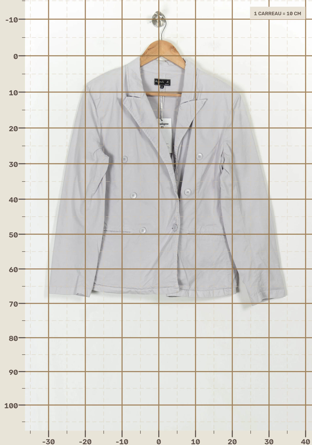 Veste Violette - Taille L/40 de la marque Agnès b. | RVLI0476 - Vendu par Paradigme - Image 4