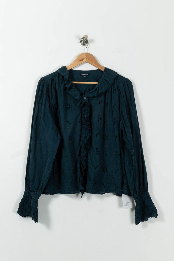 Blouse Bleue - Taille L/40 de la marque Soeur | RVLI0614 - Vendu par Paradigme - Image 2