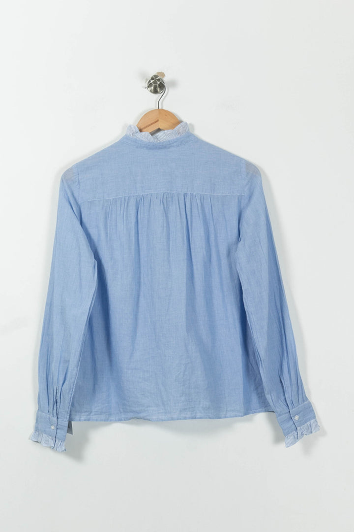 Blouse Bleue - Taille S/36 de la marque ba&sh | RVLI0620 - Vendu par Paradigme - Image 4