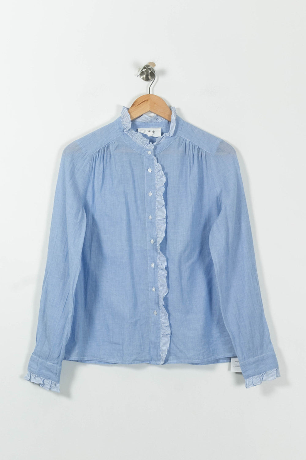 Blouse Bleue - Taille S/36 de la marque ba&sh | RVLI0620 - Vendu par Paradigme - Image 2