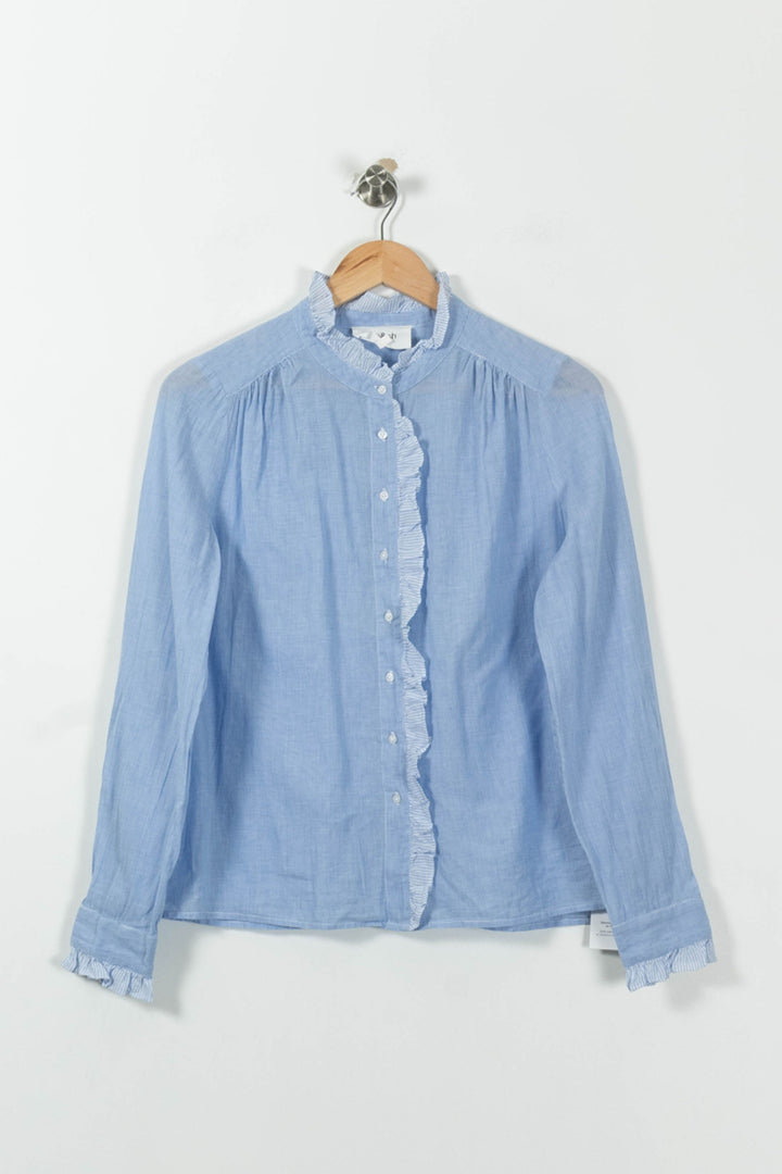 Blouse Bleue - Taille S/36 de la marque ba&sh | RVLI0620 - Vendu par Paradigme - Image 2